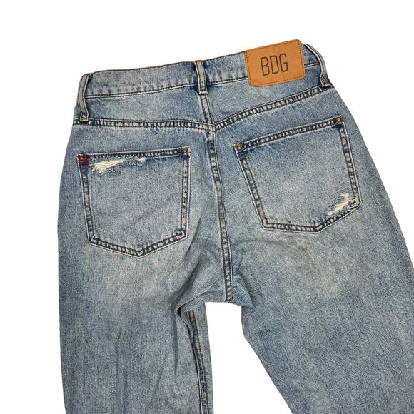 BDG Cowboy Jean Distressed Denim Size 27 Urban Outfitters Hi Waist Straight - Picture 8 of 11
